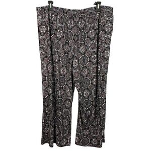 NWT Studio 253 Pull-on Wide Leg Printed Pants Size 3X
